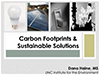 Cover Carbon Footprints and Sustainable Solutions 